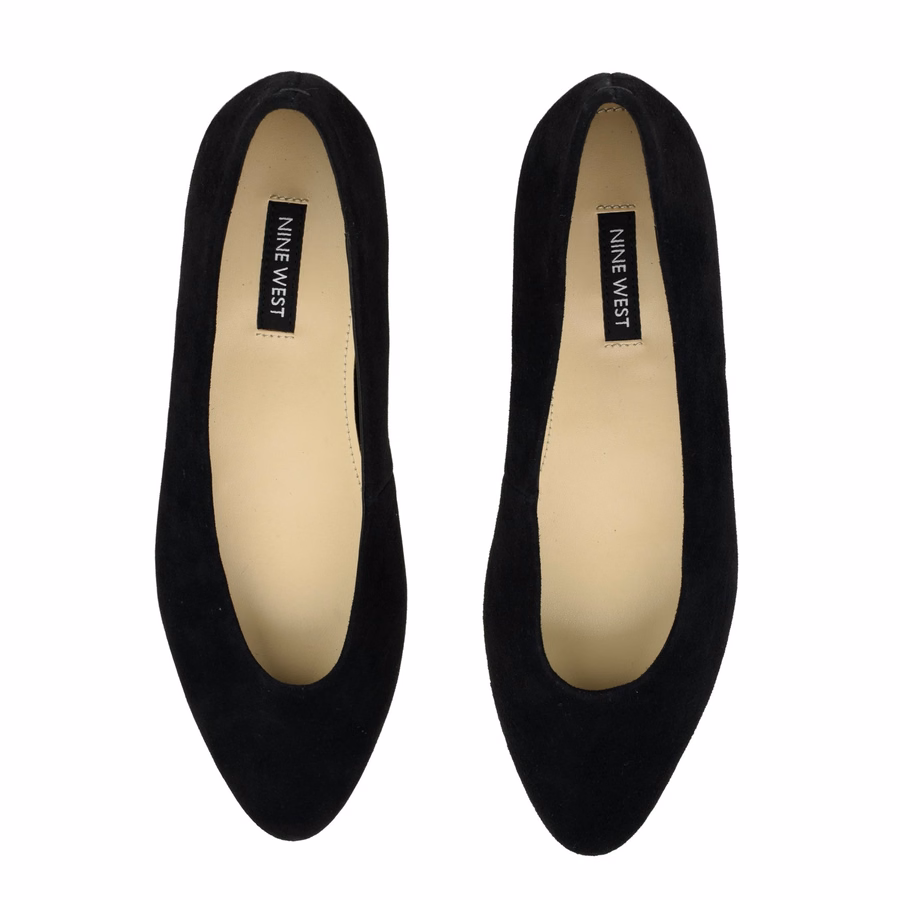 Valore Ballet Flats - Black Suede