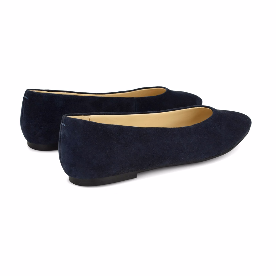 Valore Ballet Flats - Navy Suede