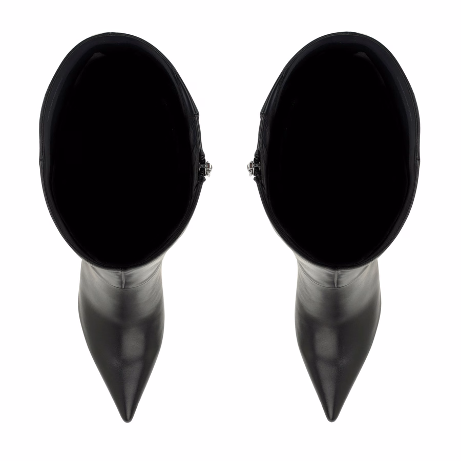 Cherri Leather Boots - Black Leather