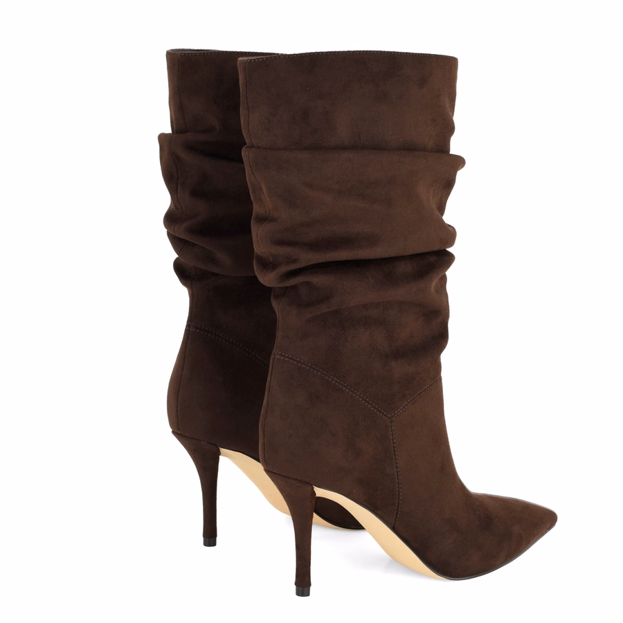 Murto Slouch Booties - Dark Brown