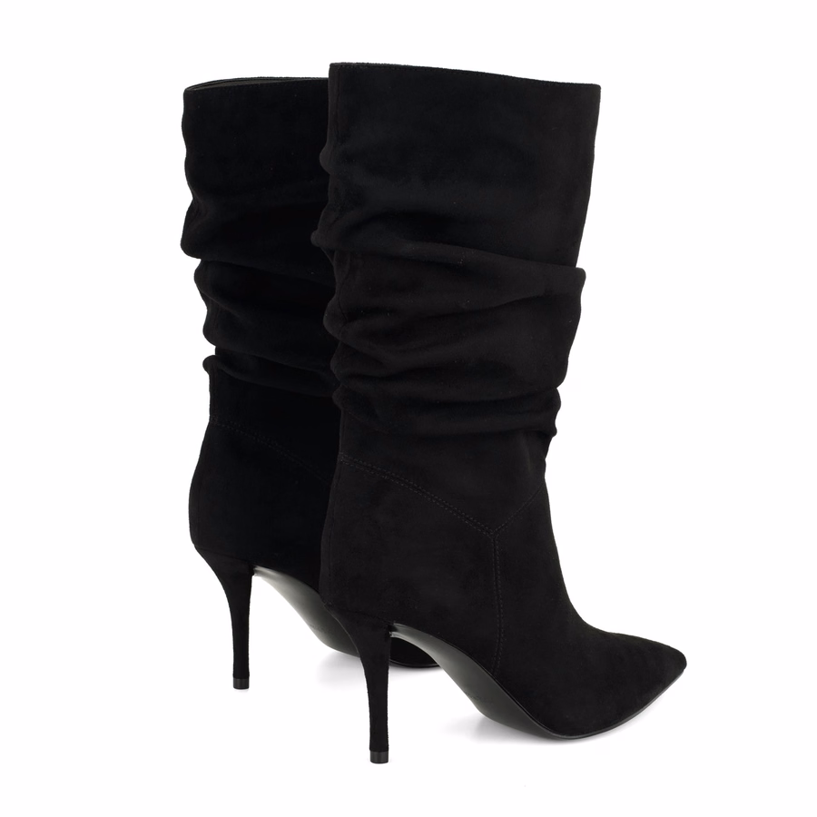 Murto Slouch Booties - Black