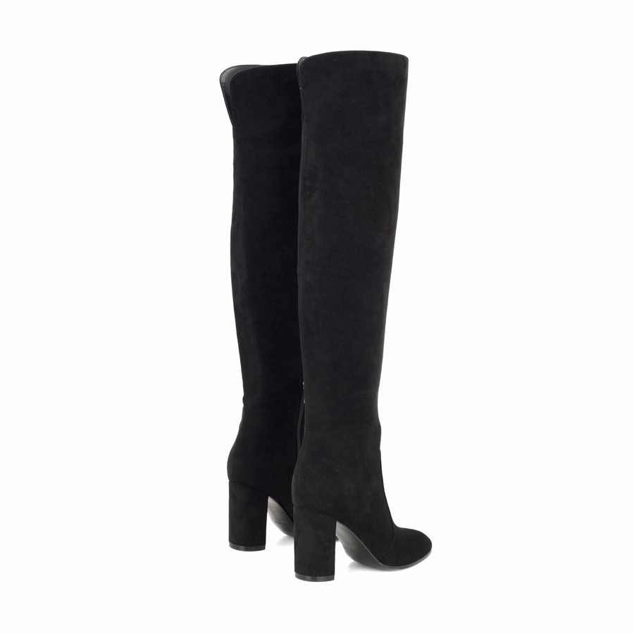 Deryn Over The Knee Boots - Black