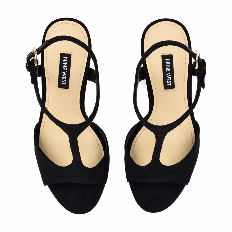 Naini Platform Sandals - Black