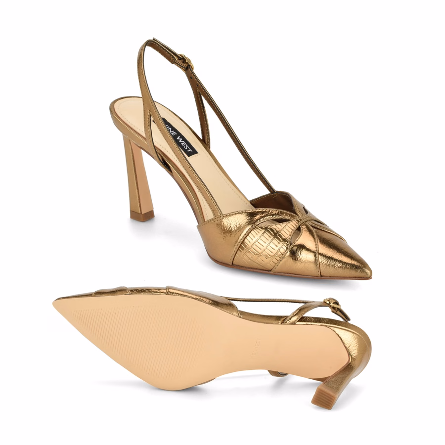 Darella Slingback Pumps - Bronze