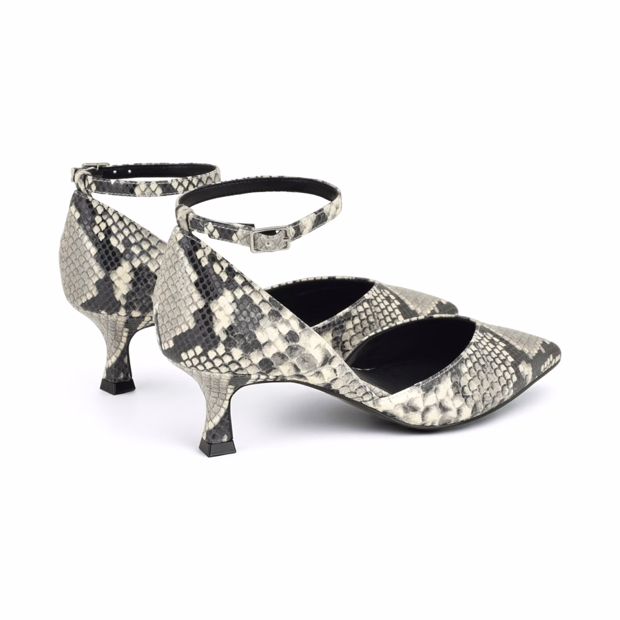 Kory Kitten Heel Pumps - Snake Print