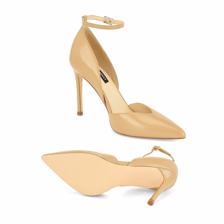 Frendy Leather Pumps - Natural Leather