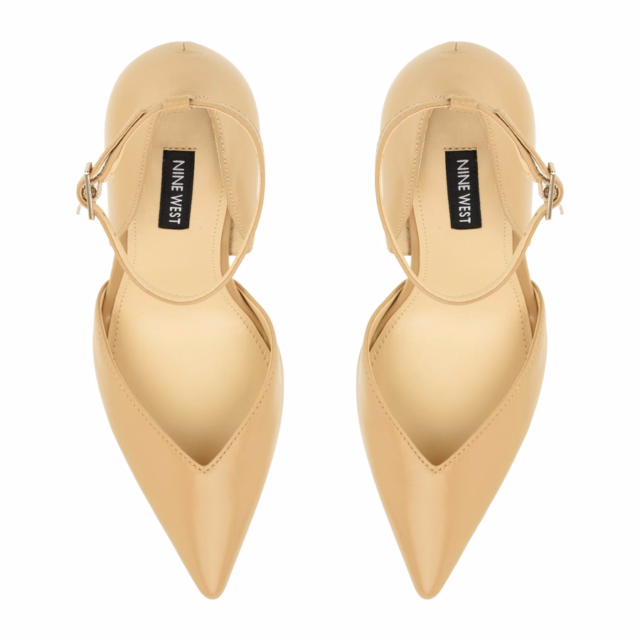 Frendy Leather Pumps - Natural Leather