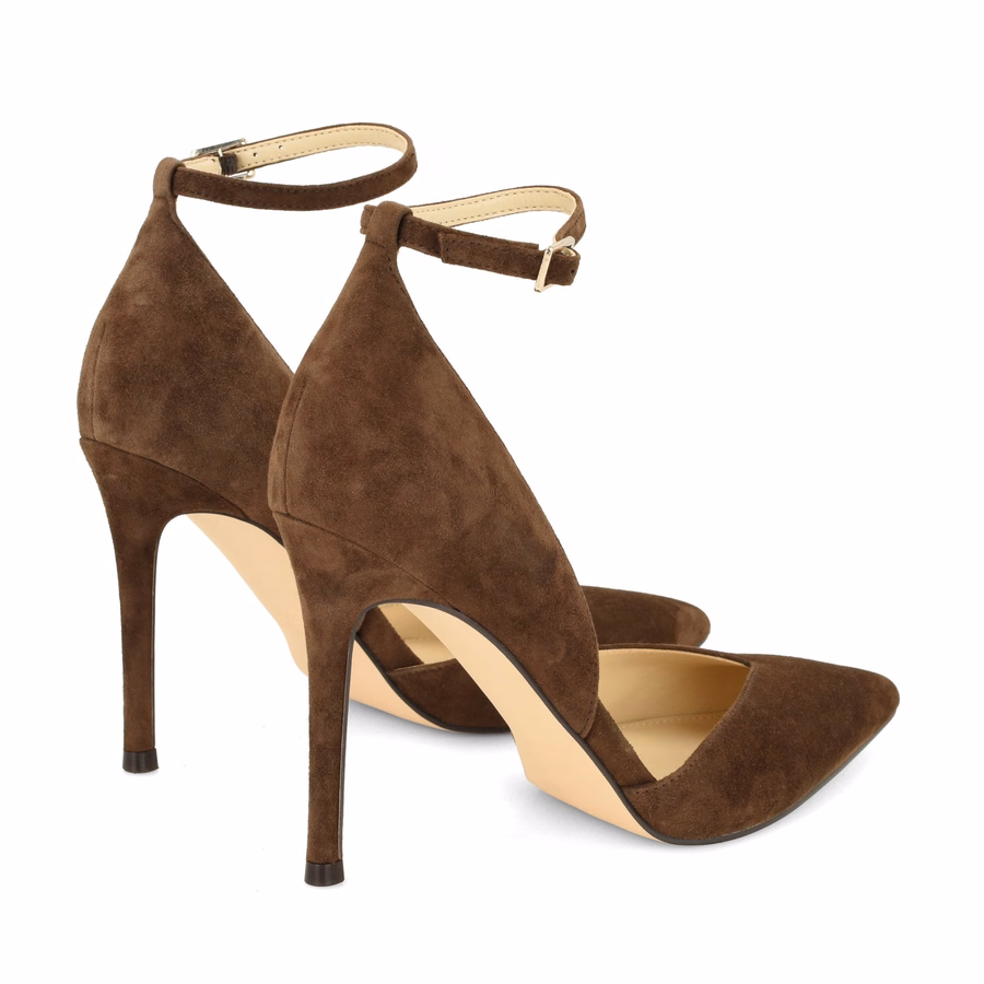 Frendy Leather Pumps - Brown Suede