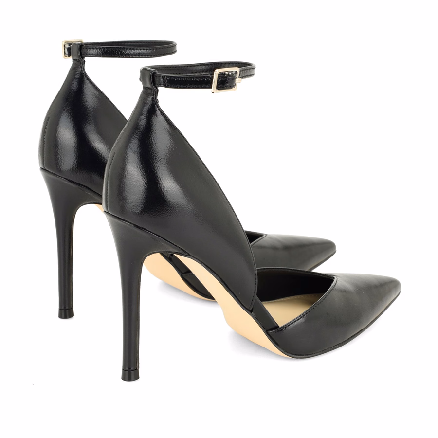 Frendy Leather Pumps - Black Leather