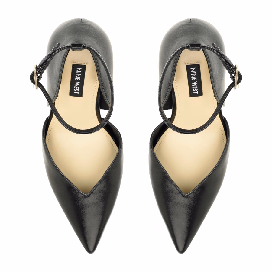 Frendy Leather Pumps - Black Leather