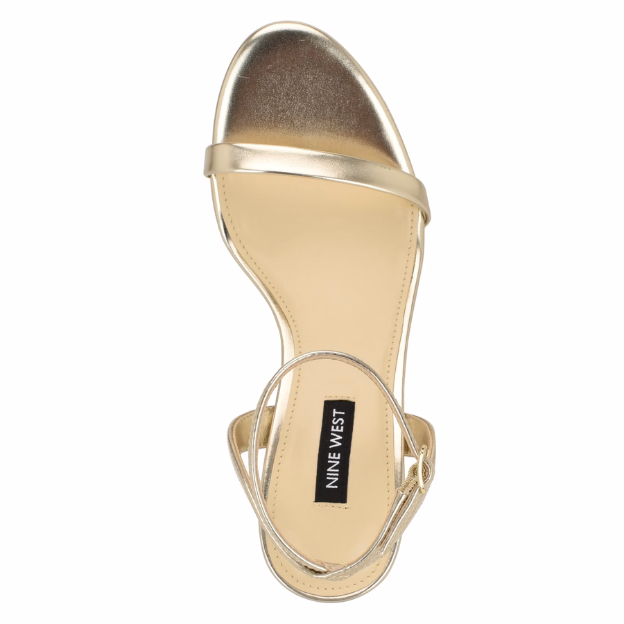 Waltz Ankle Strap Sandals - Platino