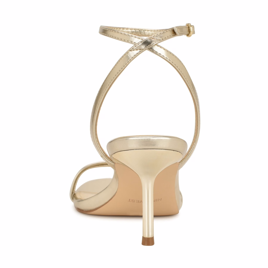 Waltz Ankle Strap Sandals - Platino