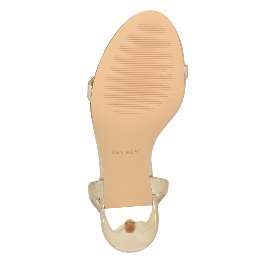 Waltz Ankle Strap Sandals - Platino